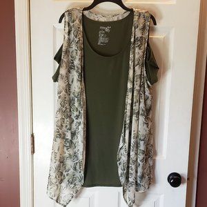 Terra and sky cardigan one piece